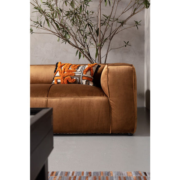 Sofa Cubetto 3-Seater Velvet Braun