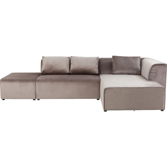 Sofa Infinity Velvet Taupe Right