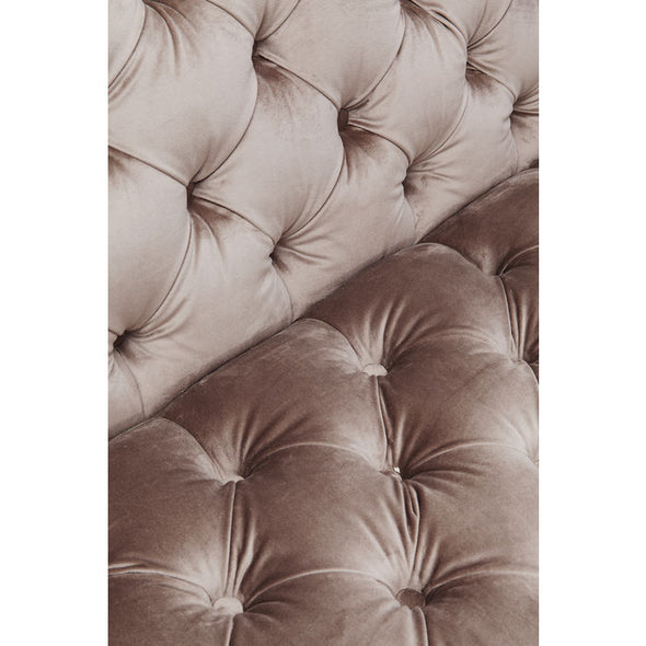 Sofa Look 3-Seater Velvet Grey