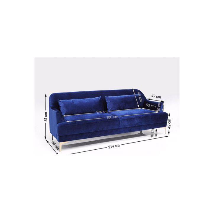 Sofa Proud 3-Seater Green - JULIA VENCE STORE