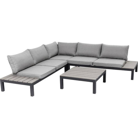 Sofa Set Holiday Black (4-Pieces)