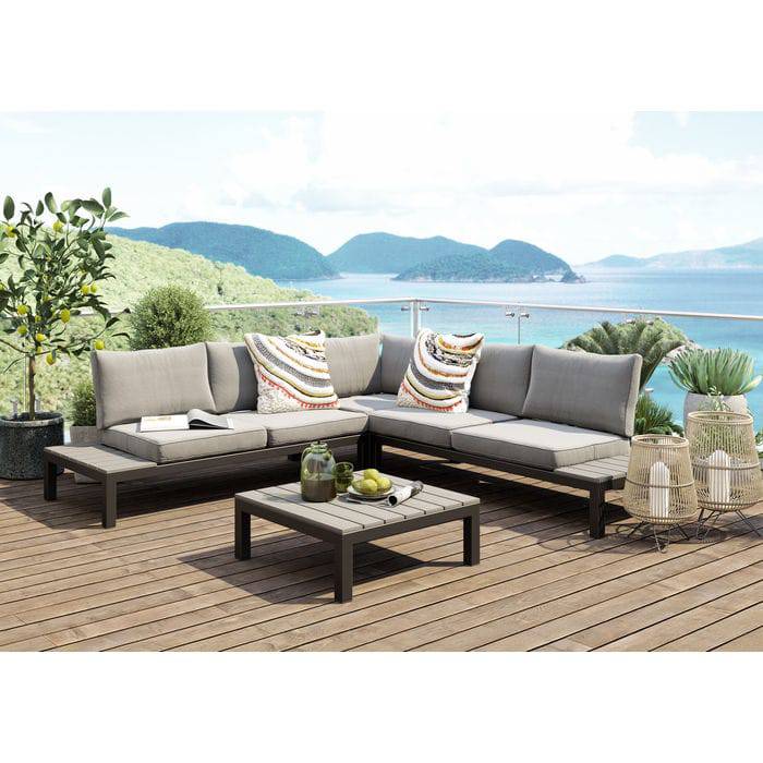 Sofa Set Holiday Black (4-Pieces)