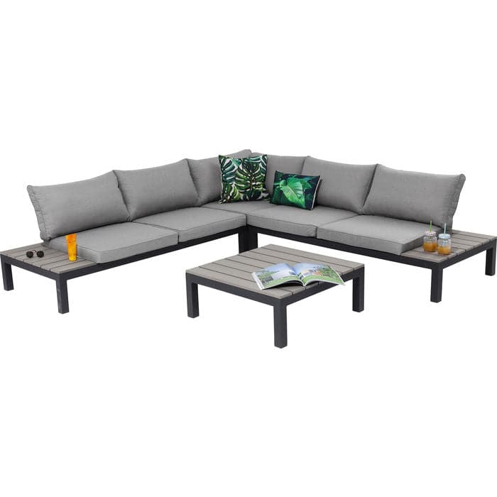 Sofa Set Holiday Black (4-Pieces)