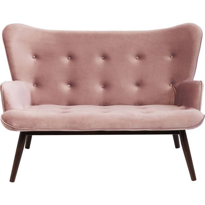 Sofa Vicky 2-Seater Velvet Rose - JULIA VENCE STORE