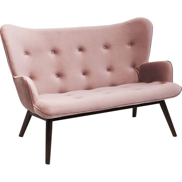 Sofa Vicky 2-Seater Velvet Rose - JULIA VENCE STORE