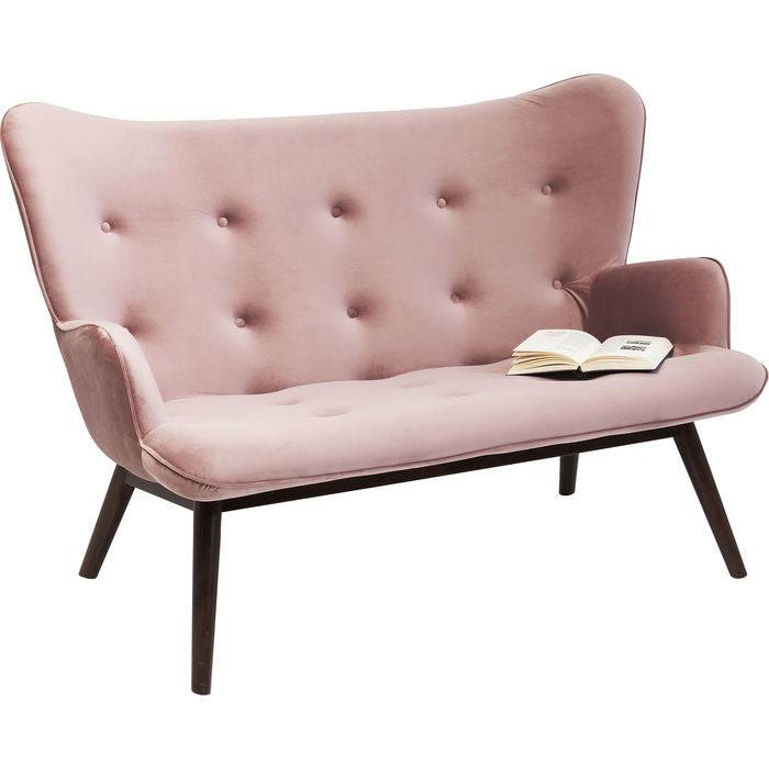 Sofa Vicky 2-Seater Velvet Rose - JULIA VENCE STORE