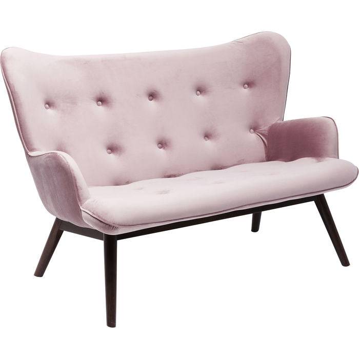 Sofa Vicky 2-Seater Velvet Rose - JULIA VENCE STORE