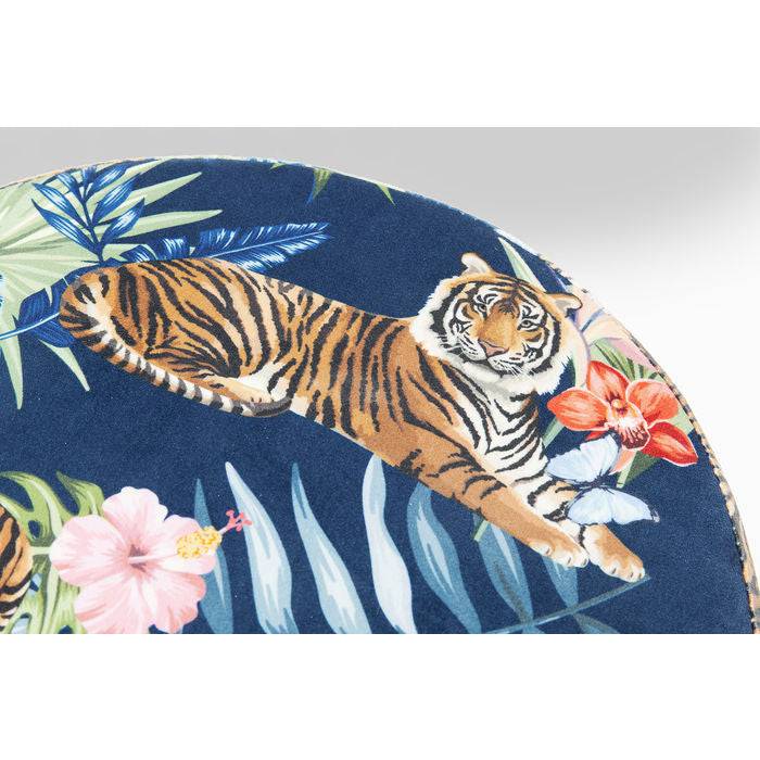 Stool Cherry Jungle Tiger Gold Ø35cm - JULIA VENCE STORE