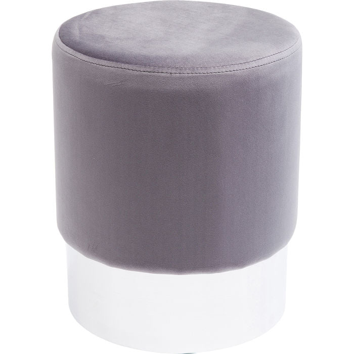 Chic Grey Silver Stool 