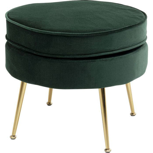 Stool Water Lily Dark Green - JULIA VENCE STORE