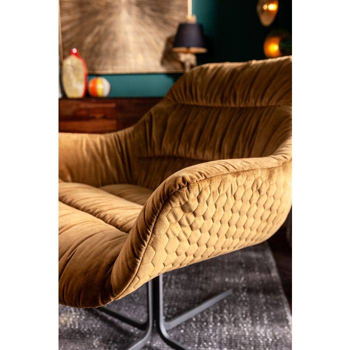 Swivel Armchair Bristol Yellow - JULIA VENCE STORE