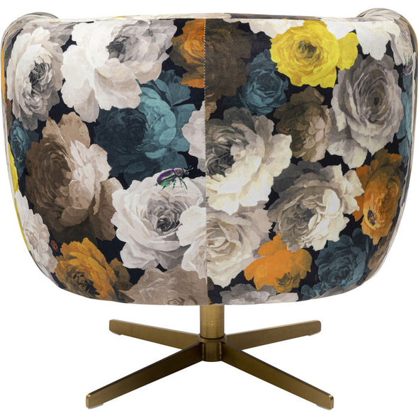 Swivel Armchair Peony Yellow