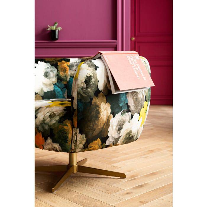 Swivel Armchair Peony Yellow - JULIA VENCE STORE