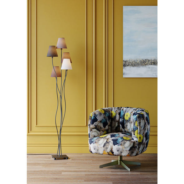 Swivel Armchair Peony Yellow