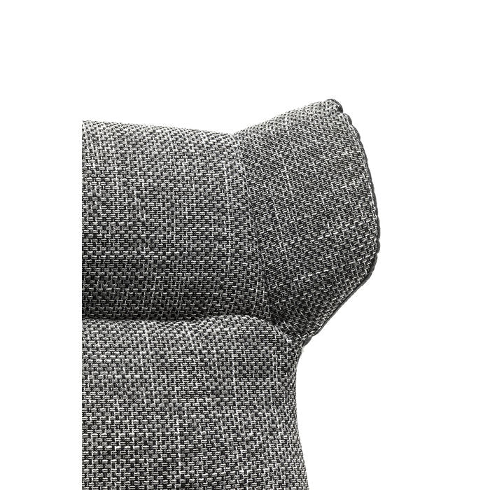 Swivel Armchair with Stool Ohio Salt and Pepper