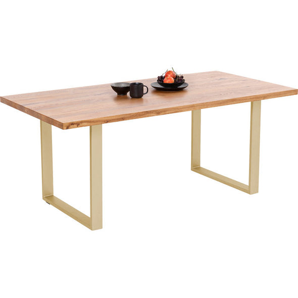 Table Jackie Oak Brass 160x80