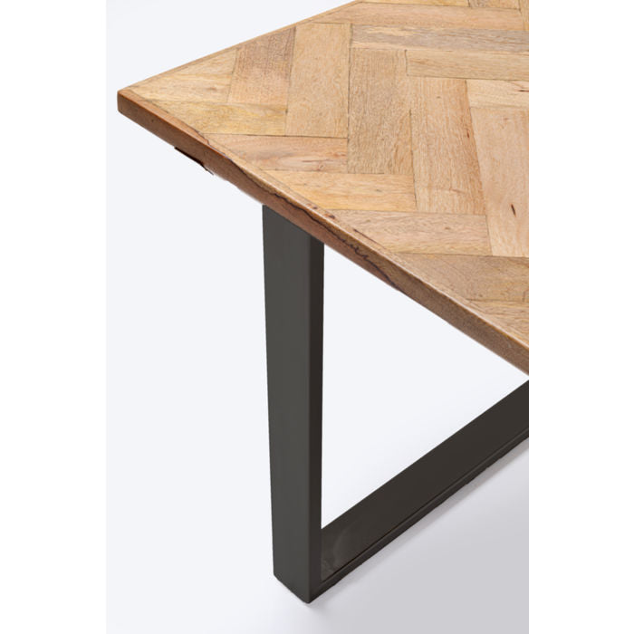 Table Parquet Black 180x90