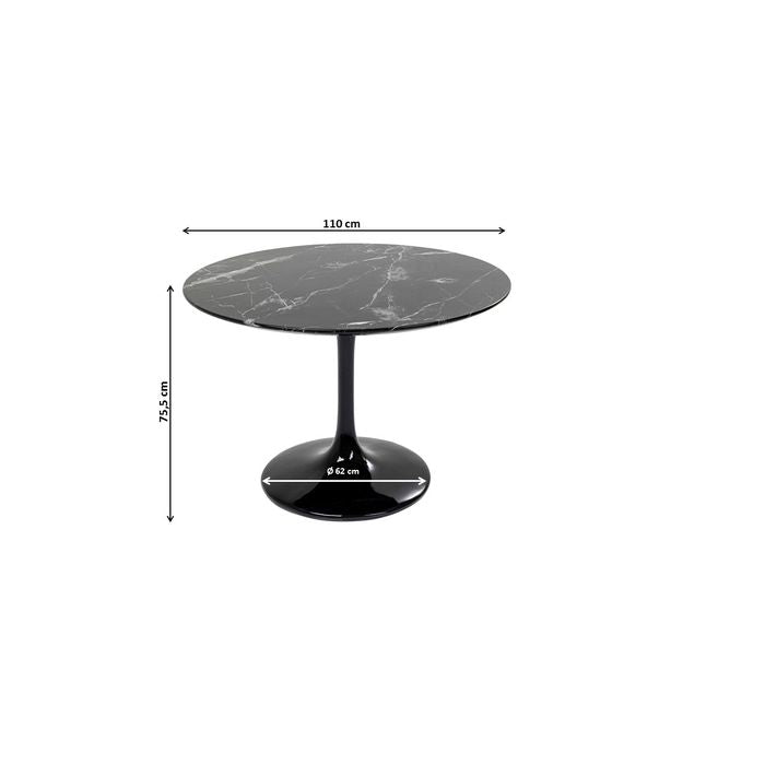 Table Solo Marble Black ‚àö√≤110