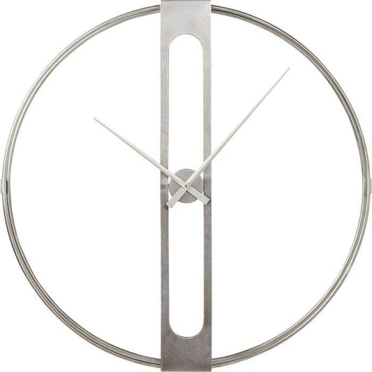 Wall Clock Clip Silver ‚àö√≤107cm - JULIA VENCE STORE