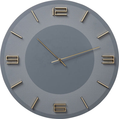 Wall Clock Leonardo Grey/Gold