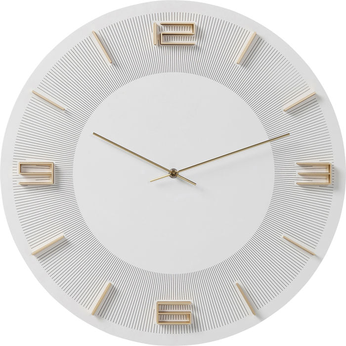 White Gold Wall Clock