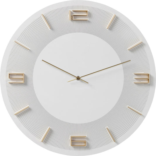 White Gold Wall Clock