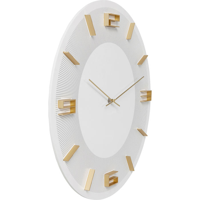 White Gold Wall Clock