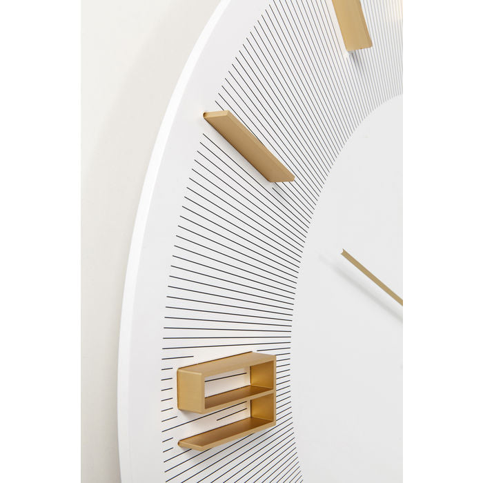 White Gold Wall Clock