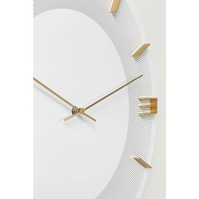 White Gold Wall Clock