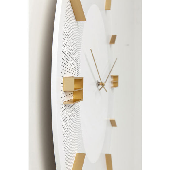 Wall Clock Leonardo White/Gold