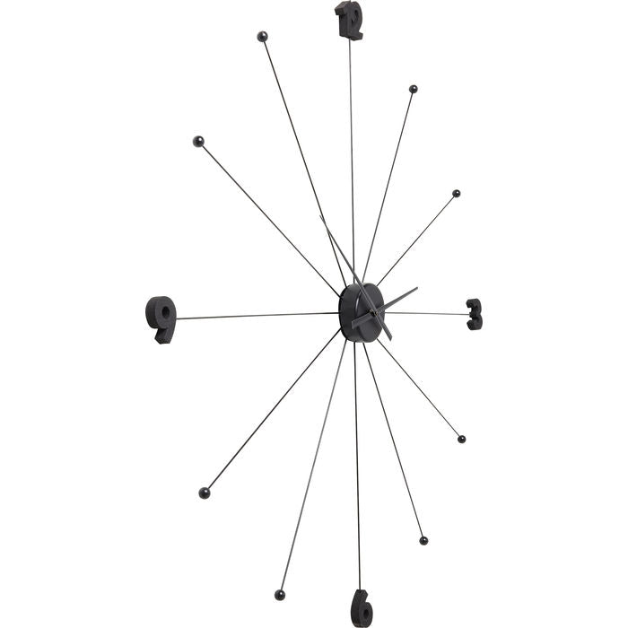 Wall Clock Like Umbrella Black