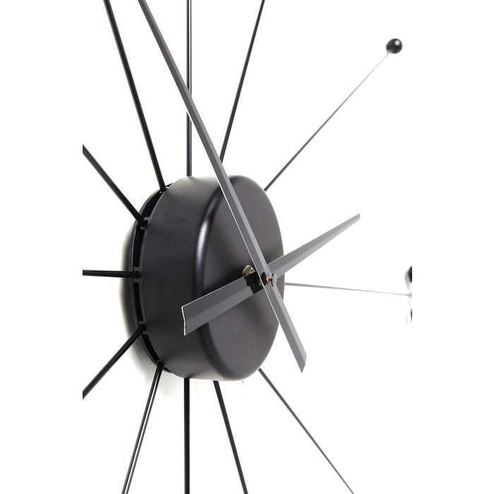 Wall Clock Like Umbrella Black