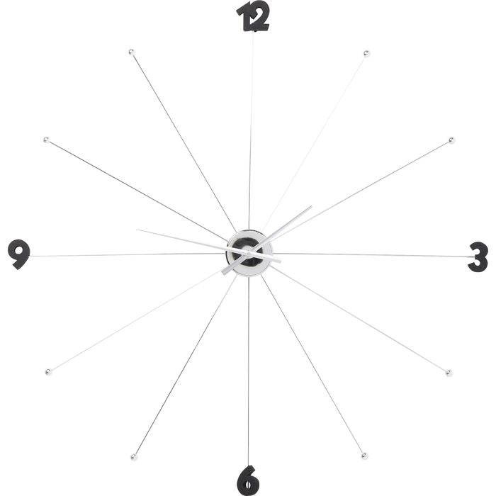 Wall Clock Like Umbrella Chrome - JULIA VENCE STORE