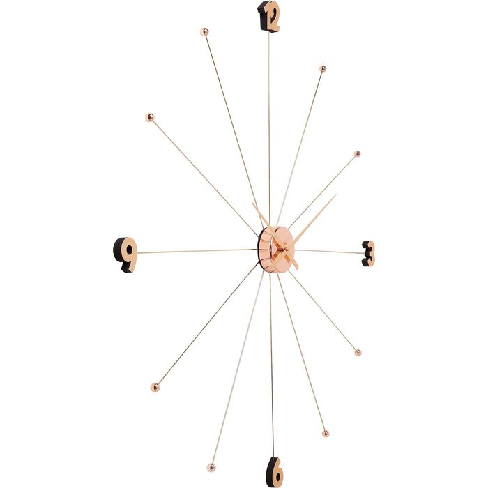 Wall Clock Like Umbrella Rose Gold