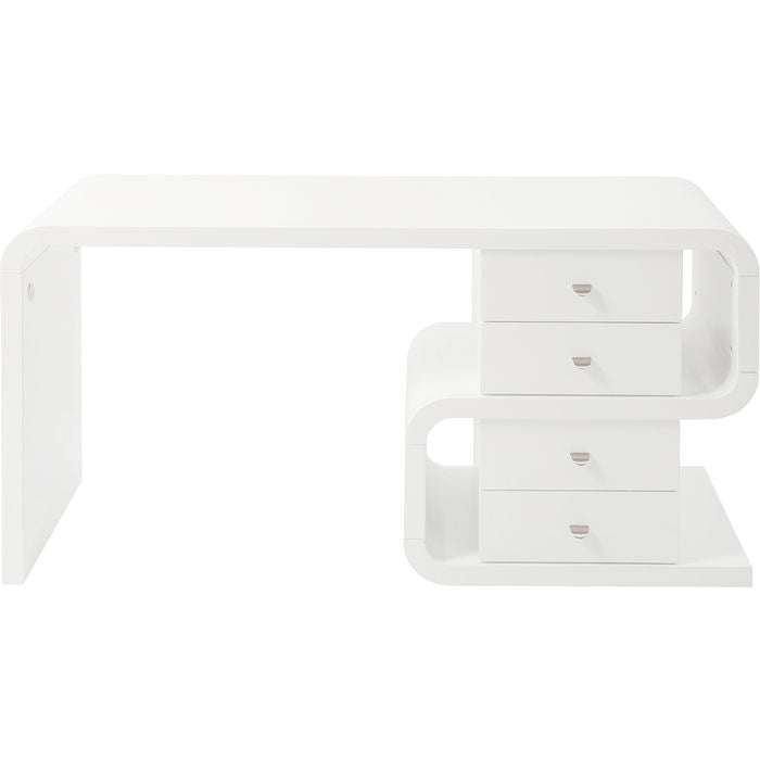 White Club Desk Snake 150x70cm