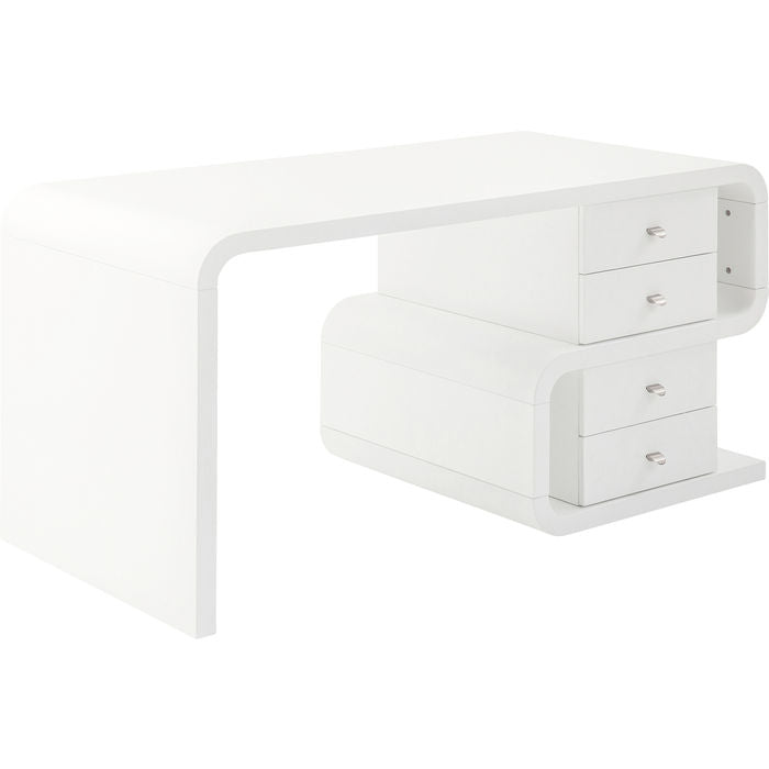 White Club Desk Snake 150x70cm