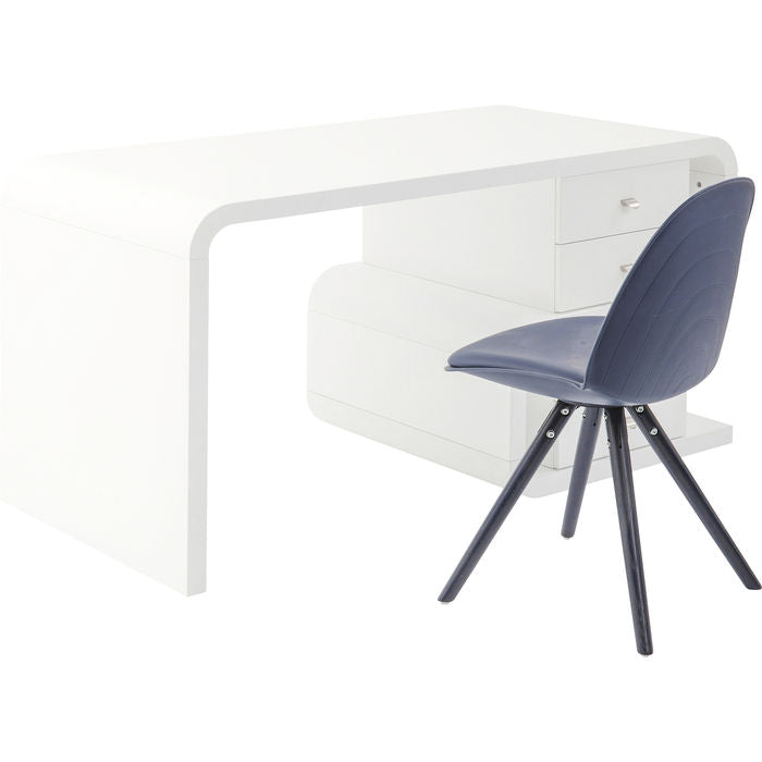 White Club Desk Snake 150x70cm