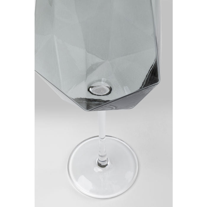 Diamond Smoke Wine Glass