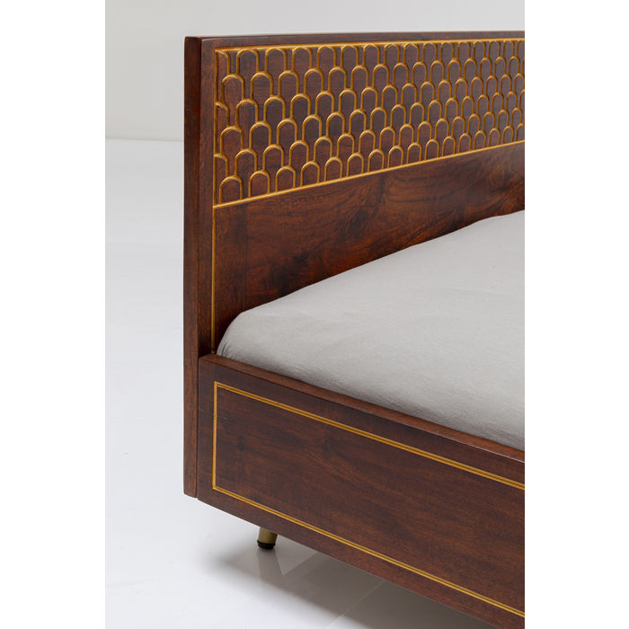 Wooden Bed Muskat 160x200 (64,96" * 80,71")